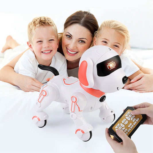 famille avec un Jouet robot