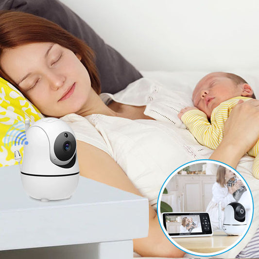 maman dort son bebe avec Camera bebe