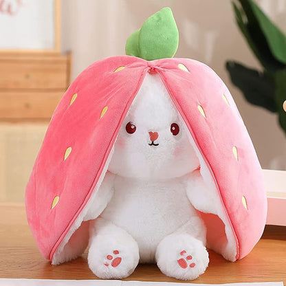 peluche-lapin rose